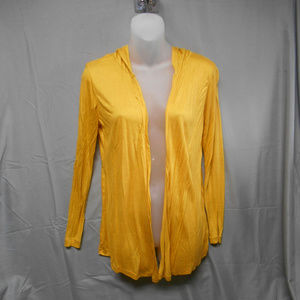 Zena Essentials yellow hooded cardigan